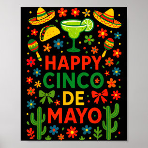 Frohes Cinco de Mayo - mexikanische Party Fiesta K Poster
