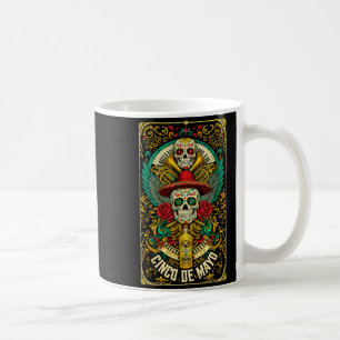 Frohes Cinco de Mayo mexikanischer Sombrero Totenk Kaffeetasse