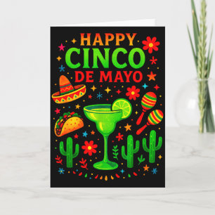 Frohes Cinco de Mayo - mexikanisches Party-Musik-F Karte