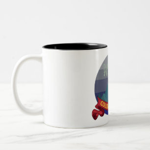Frohes Colorado-Tag-Schild Zweifarbige Tasse