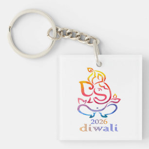 Frohes Diwali 2026 - Indisches Fest Essential Schlüsselanhänger