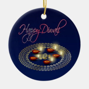 Frohes Diwali Ganesha Rangoli - Ornament