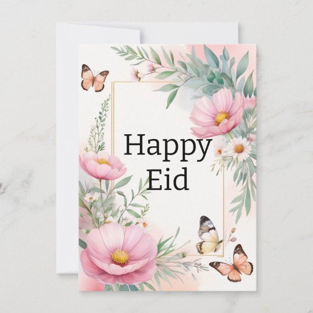 Frohes Eid Feiertagskarte (Vorderseite)