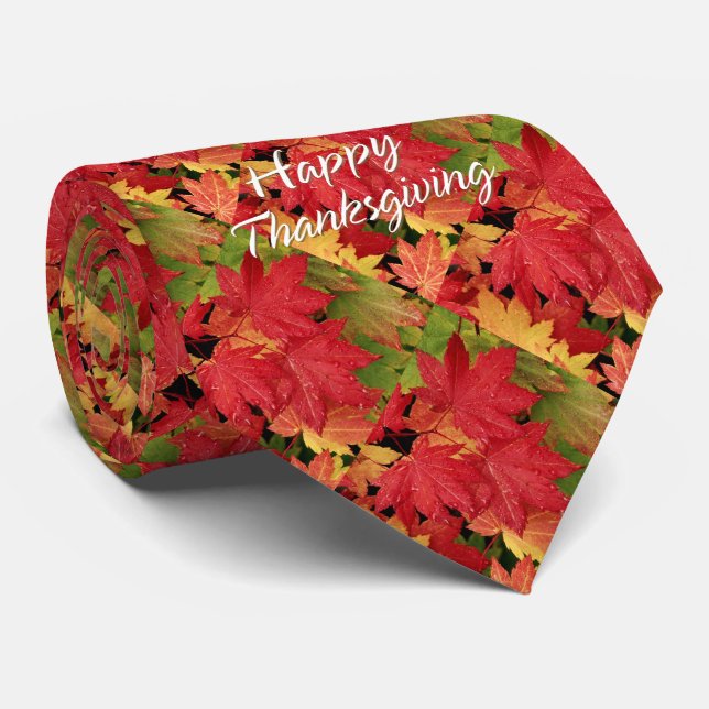 Frohes Erntedankfest 8 Krawatte (Gerollt)