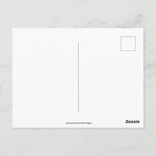 Frohes Erntedankfest Füllhorn Postkarte (Rückseite)