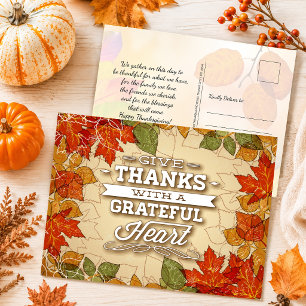 Frohes Erntedankfest Herbst Grüße Postkarte