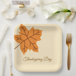 Frohes Erntedankfest, Herbst, Modern  Pappteller