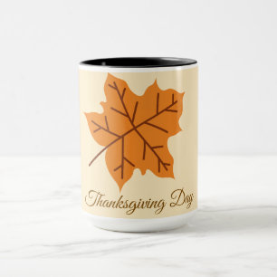 Frohes Erntedankfest, Herbst, Modern Tasse