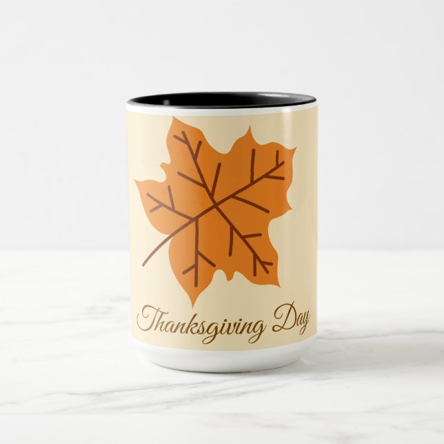 Frohes Erntedankfest, Herbst, Modern  Tasse (Zentrum)