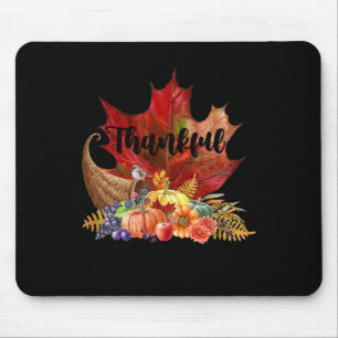 Frohes Erntedankfest Herbstfall Ahorn Blätter Than Mousepad