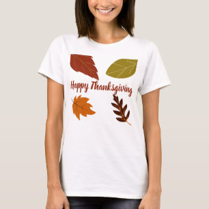 Frohes Erntedankfest Herbstlaub T-Shirt