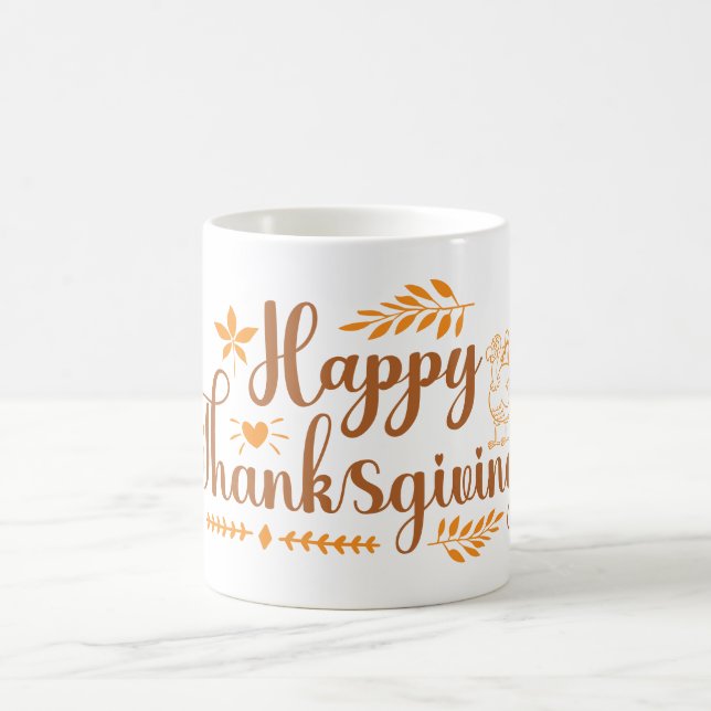 Frohes Erntedankfest Kaffeetasse (Mittel)
