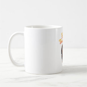 Frohes Erntedankfest Katze Truthahntag Herbstklass Kaffeetasse