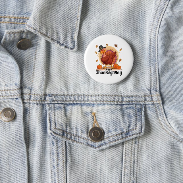 Frohes Erntedankfest Knopf Button (Beispiel)