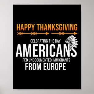 Frohes Erntedankfest, Native American Truth_ Ameri Poster