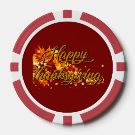 Frohes Erntedankfest Pokerchips