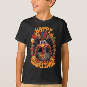 Frohes Erntedankfest Truthahn Familie Herbst T-Shirt