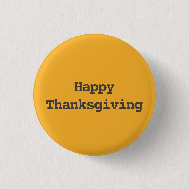Frohes Erntedankfest Typography Button (Vorderseite)