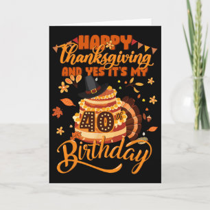 Frohes Erntedankfest Und Ja Es Ist Mein 40. Geburt Karte
