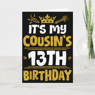Frohes Es Ist Der 13. Geburtstag Meines Cousins 20 Karte