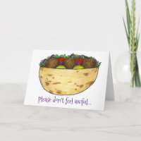 Frohes Falafel Funny Funny nicht zu viel Spaß habe