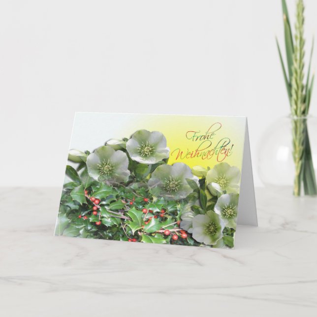 Frohes Fest Karte - deutsche Weihnachtskarte (Vorderseite)