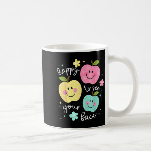 Frohes Gesicht Groovy Apfel-Lächeln-Gesicht Tee Kaffeetasse