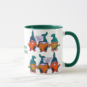 Frohes Gnomest St. Patrick's Day Regenbogen Shamro Tasse