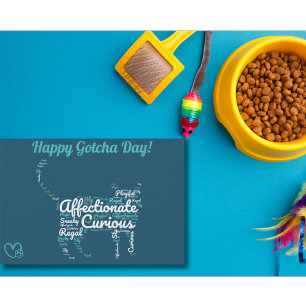 Frohes Gotcha-Tag Haustierkatze Karte