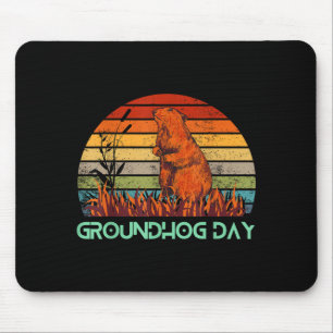 Frohes Groundhog Day 2023 Liebhaber Kostüm Lustige Mousepad