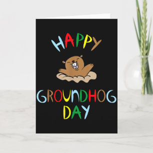 Frohes Groundhog Day 2026  Karte