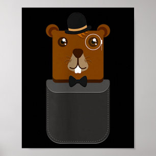 Frohes Groundhog-Tag-Shirt in Ihrer Tasche  Poster