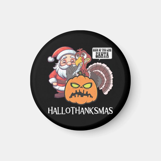 Frohes Hallothankmas Magnet (Vorne)
