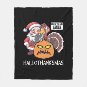 Frohes Hallothanksgiving Fleecedecke