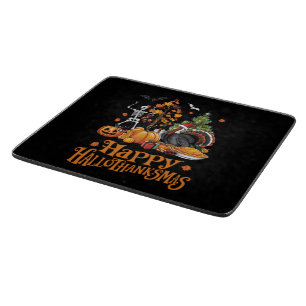 Frohes Hallothanksmas Frohes Halloween Erntedankfe Schneidebrett