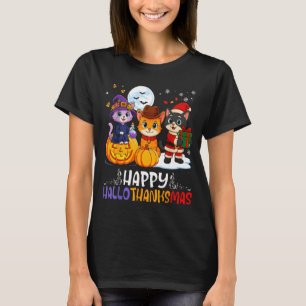 Frohes Hallothanksmas Lustiges Halloween-Erntedank T-Shirt