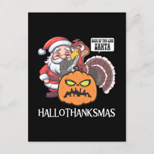 Frohes Hallothanksmas Postkarte