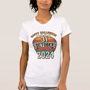 Frohes Halloween 31. Oktober Vintage-Geister-Desig T-Shirt