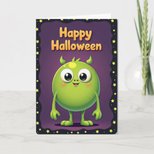Frohes Halloween Big Eyes Karte