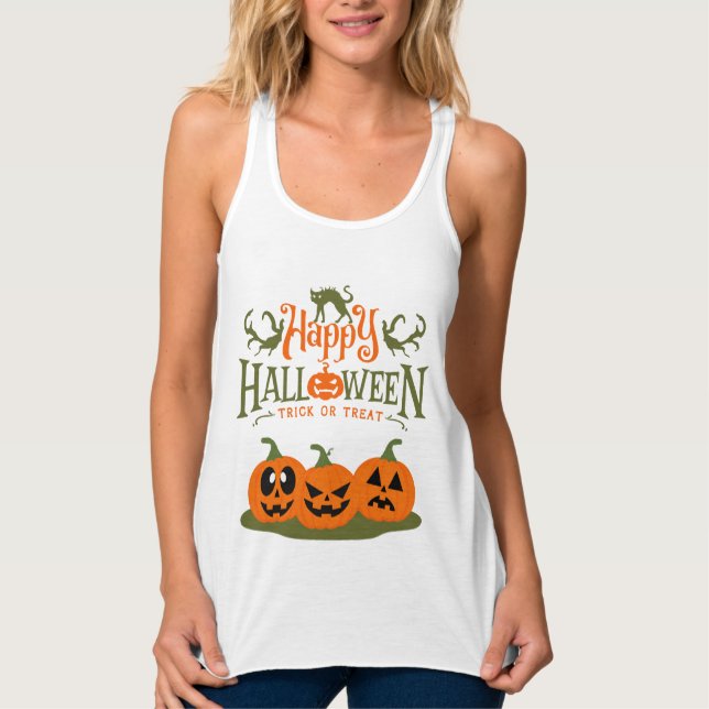Frohes Halloween - Cooles Halloween Tank Top (Vorderseite)