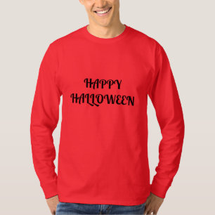 Frohes Halloween Damen Orange Schwarz T-Shirt