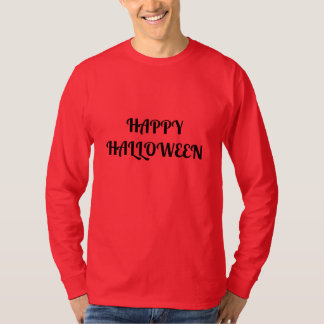 Frohes Halloween Damen Orange Schwarz T-Shirt