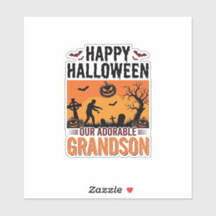 Frohes Halloween Enkel Vintage Grusel-Shirt-Desi Aufkleber