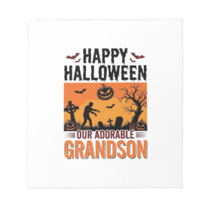 Frohes Halloween Enkel Vintage Grusel-Shirt Desi Notizblock
