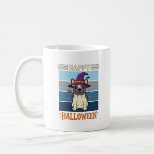 Frohes Halloween Französische Bulldogge Hexe Spinn Kaffeetasse