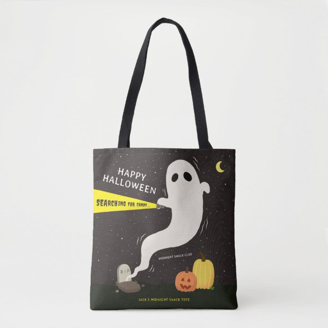 FROHES HALLOWEEN Gespenst Personalisiert (Vorderseite)