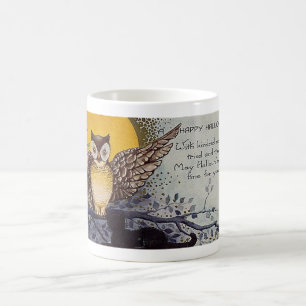 Frohes Halloween Gleichgesinnte Eule Morph Tasse