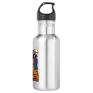 Frohes Halloween Golden Retriever Hexenhut Kürbis Edelstahlflasche