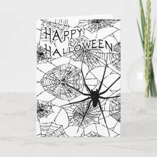 Frohes Halloween : Gruselige Spinne : Karte