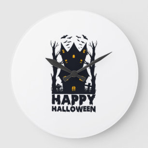 Frohes Halloween Halloween Frohes Halloween Große Wanduhr